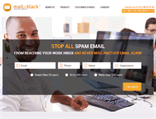 Tablet Screenshot of mailinblack.com